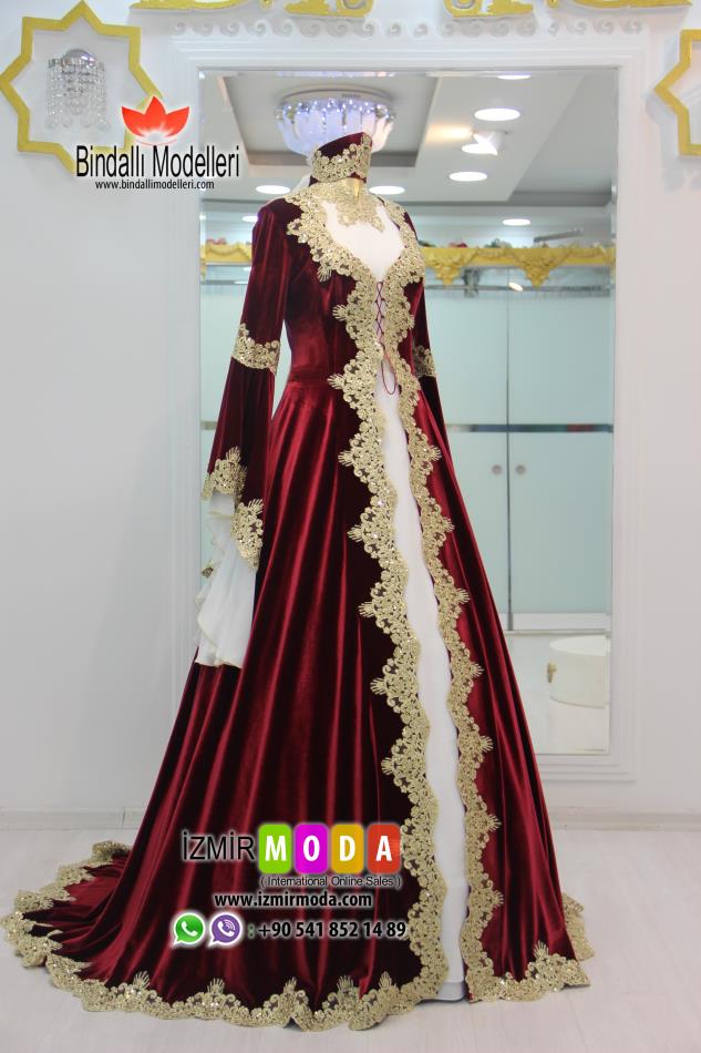 Tesettür-Kaftan-Kadife-T3502